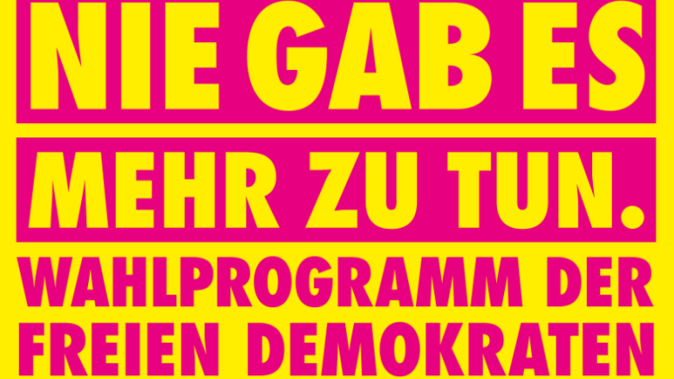 Nie gab es mehr zu tun! Unser Wahlprogramm ist da