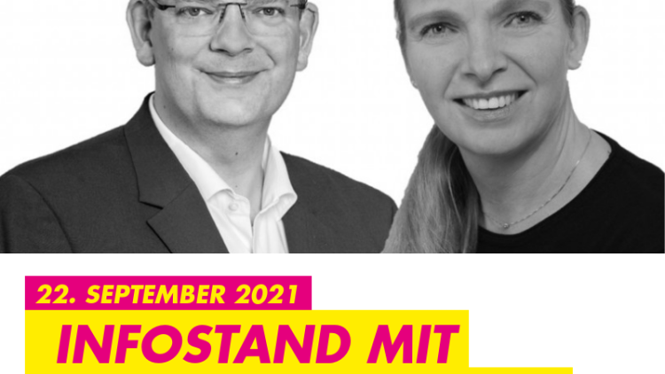 Infostand mit Ulrich Lechte MdB & Silke Klotz